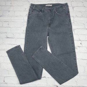 Levi’s 721 Vintage High Rise Skinny Jeans Orange Tab Gray Denim Women’s Size 28